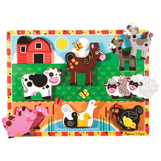 Melissa & Doug - Farm Animals Chunky Puzzle