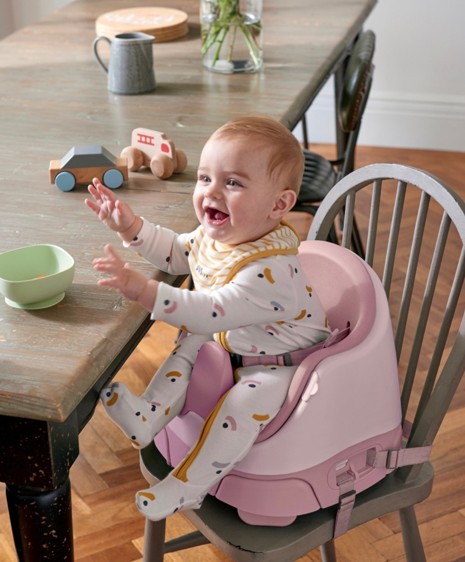 Mamas & Papas Bug 3-in-1 Floor & Booster Seat with Activity Tray - Blossom