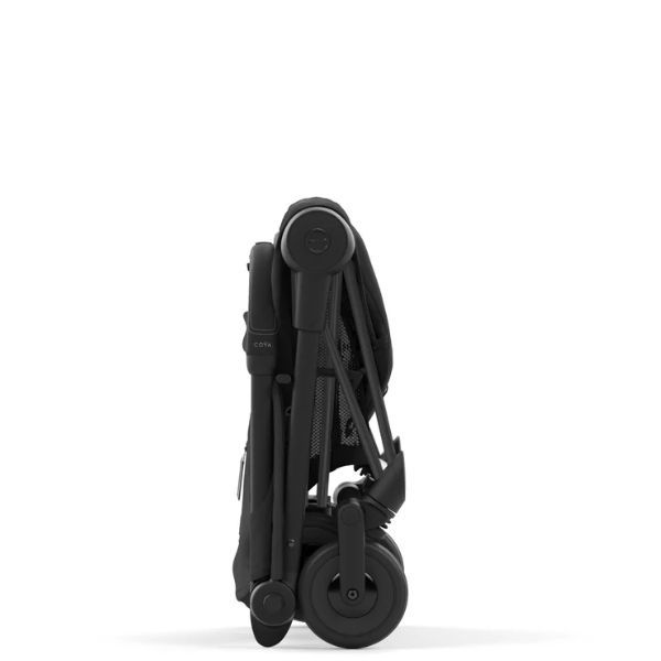 Cybex Coya Stroller - Matt Black & Sepia Black - Compact For Travel