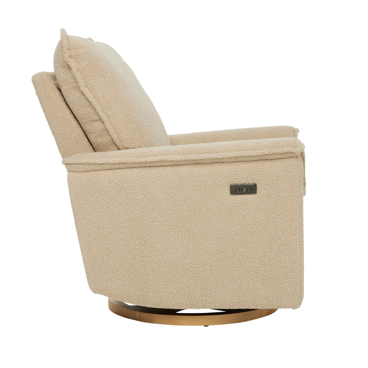 il Tutto Louie Electric Recliner Glider Nursery Chair - Taupe Teddy