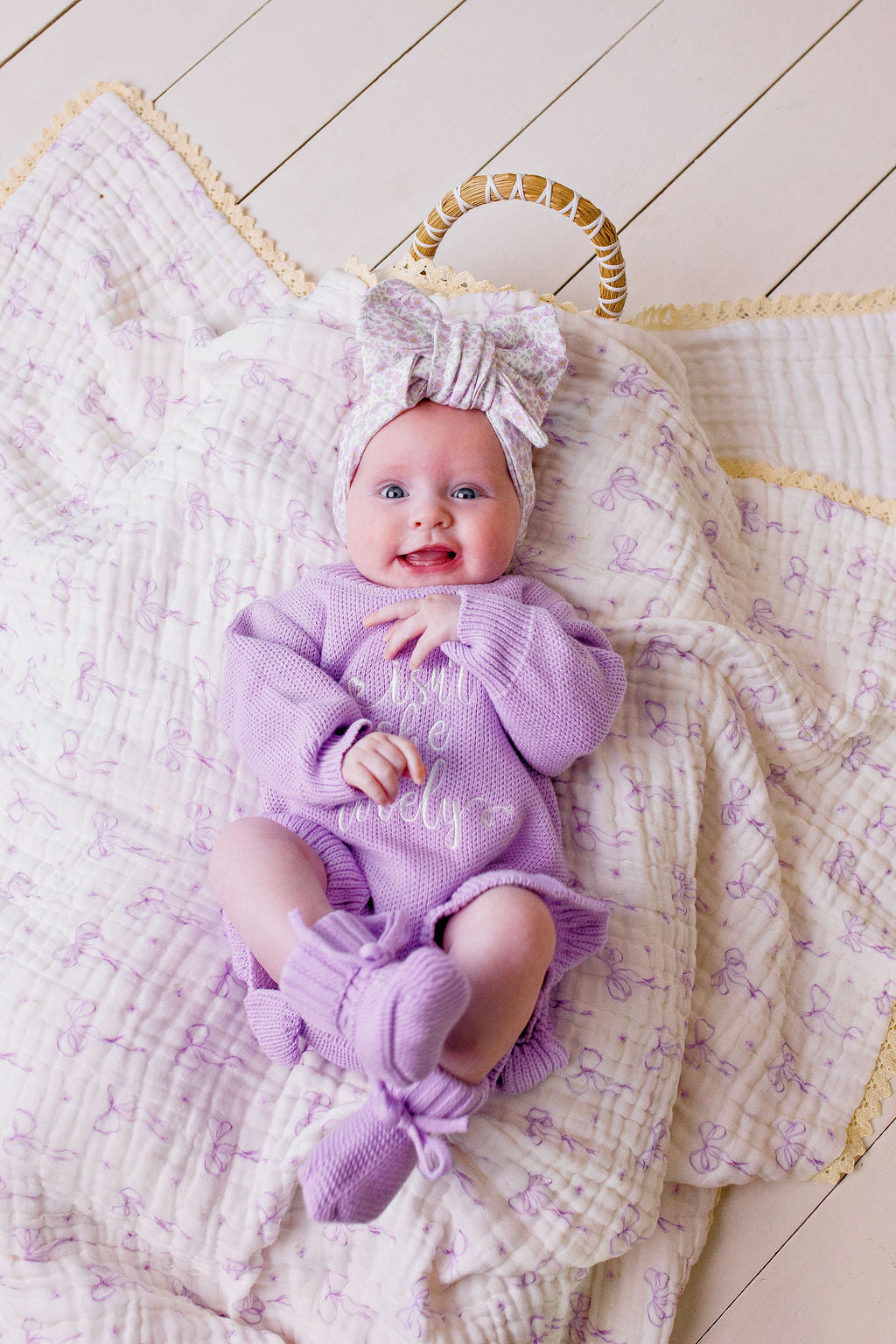 Confetti Kidz Oversized Top Knot | Garden Florals