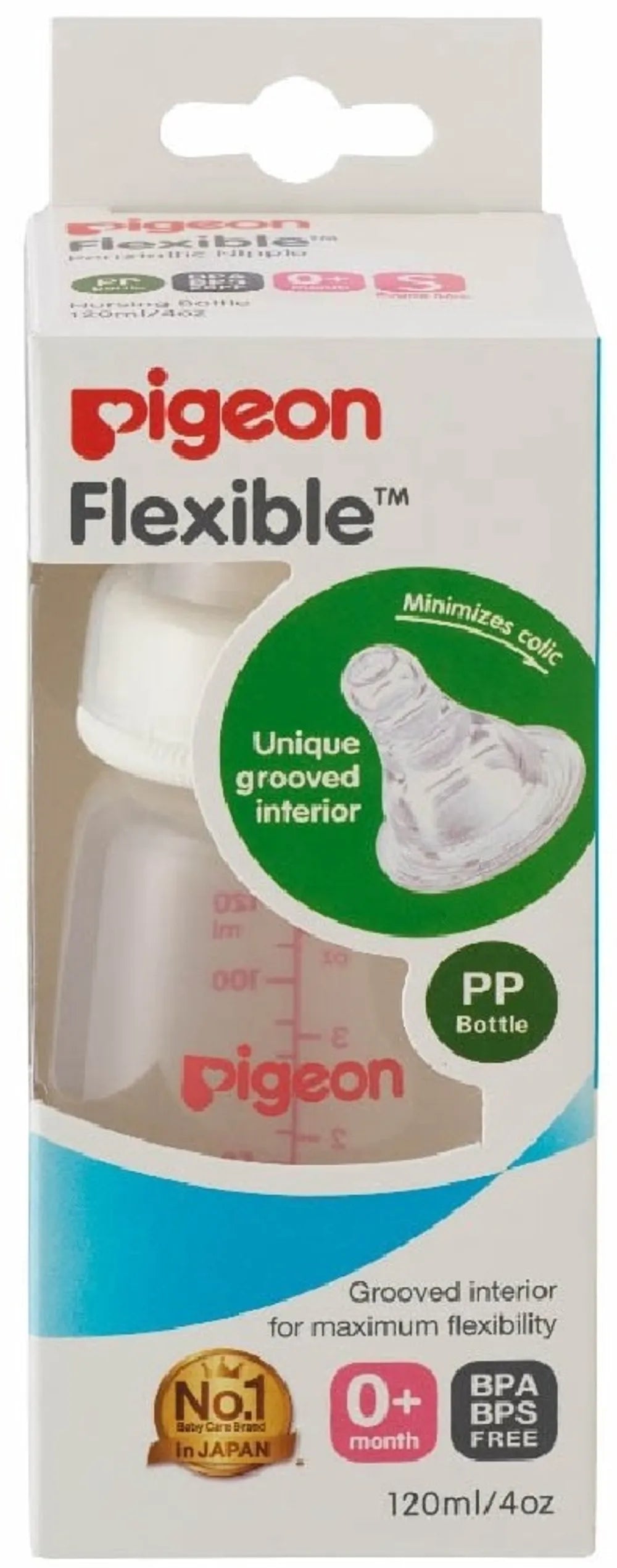 PIGEON FLEXIBLE BOTTLE PP 120ML