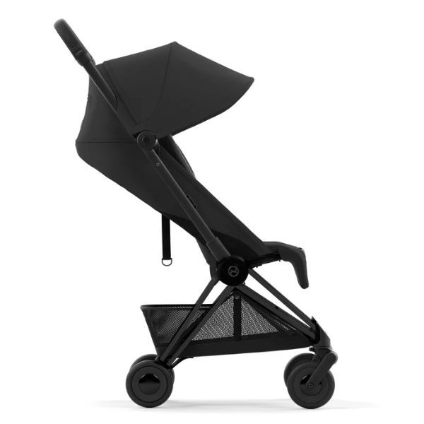 Cybex Coya Stroller - Matt Black & Sepia Black - Compact For Travel