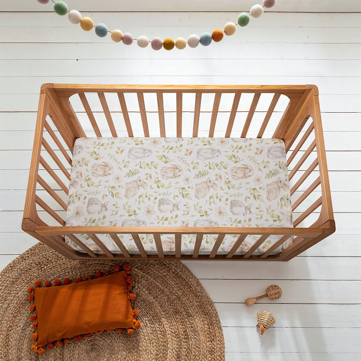 COCOON Fitted Cot Sheet – Lazy Bunny