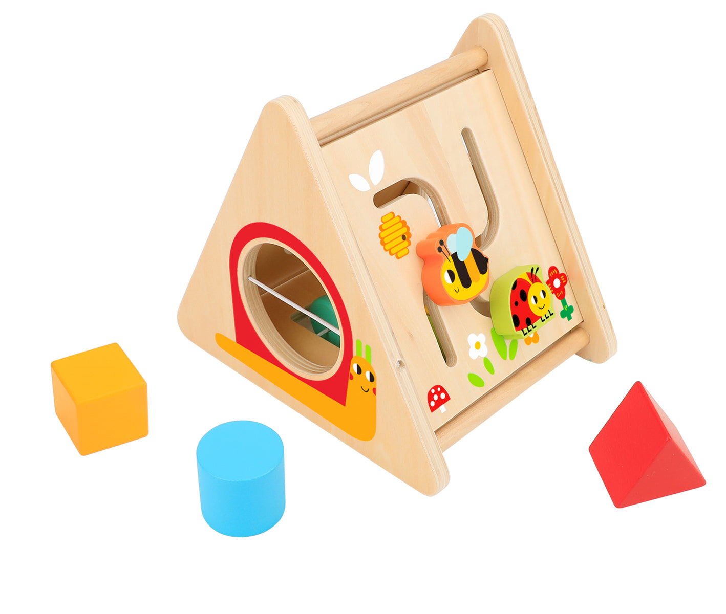WOODEN ACTIVITY TRIANGLE TOY