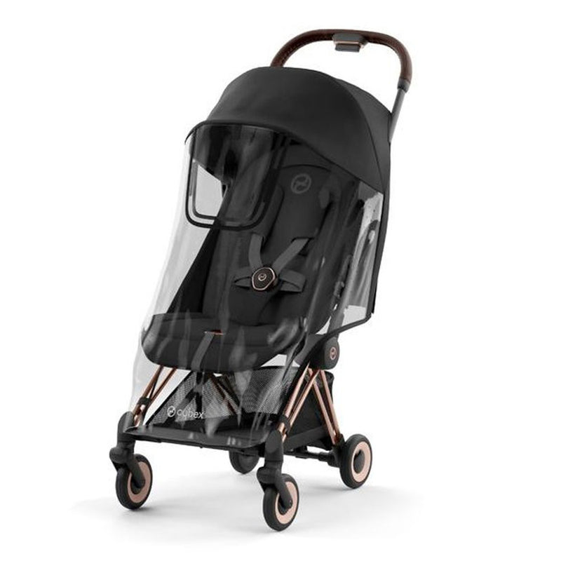 Cybex Coya Travel Stroller + FREE Stroller Travel Bag, Bumper, Raincover & Insect Net - Cozy Beige & Rose Gold