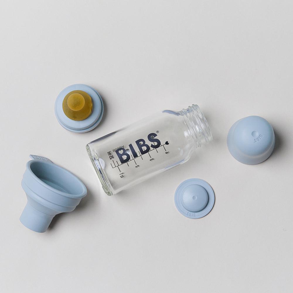 Bibs Baby Glass Bottle Complete Set 110ml - Blush