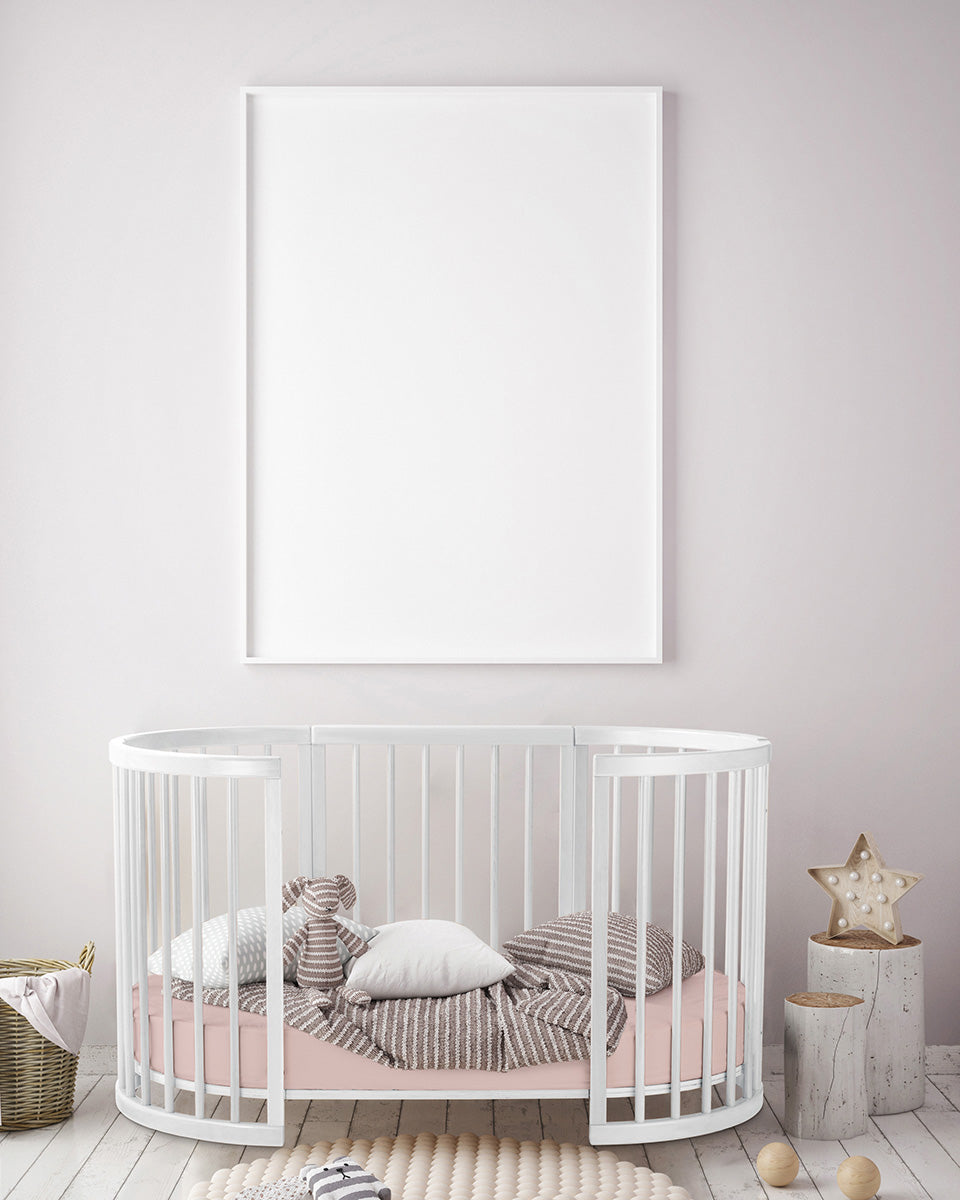 COCOON Bundle Lolli Furniture Sprout 4 in 1 - Snow White - Including Australian Made Mattress Set + Mattress Protector & Sheet Set