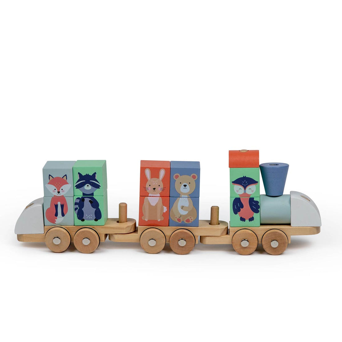 Moover Creature Caravan Wooden Toy Train Set