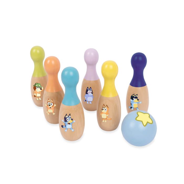 BLUEY WOODEN SKITTLE SET