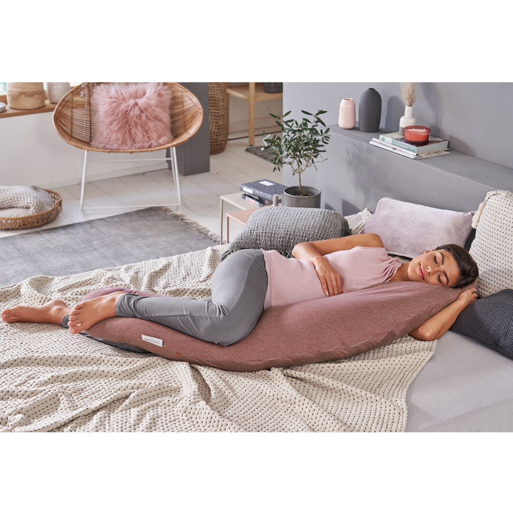 Theraline Muslin Maternity & Nursing Pillow - Light Grey