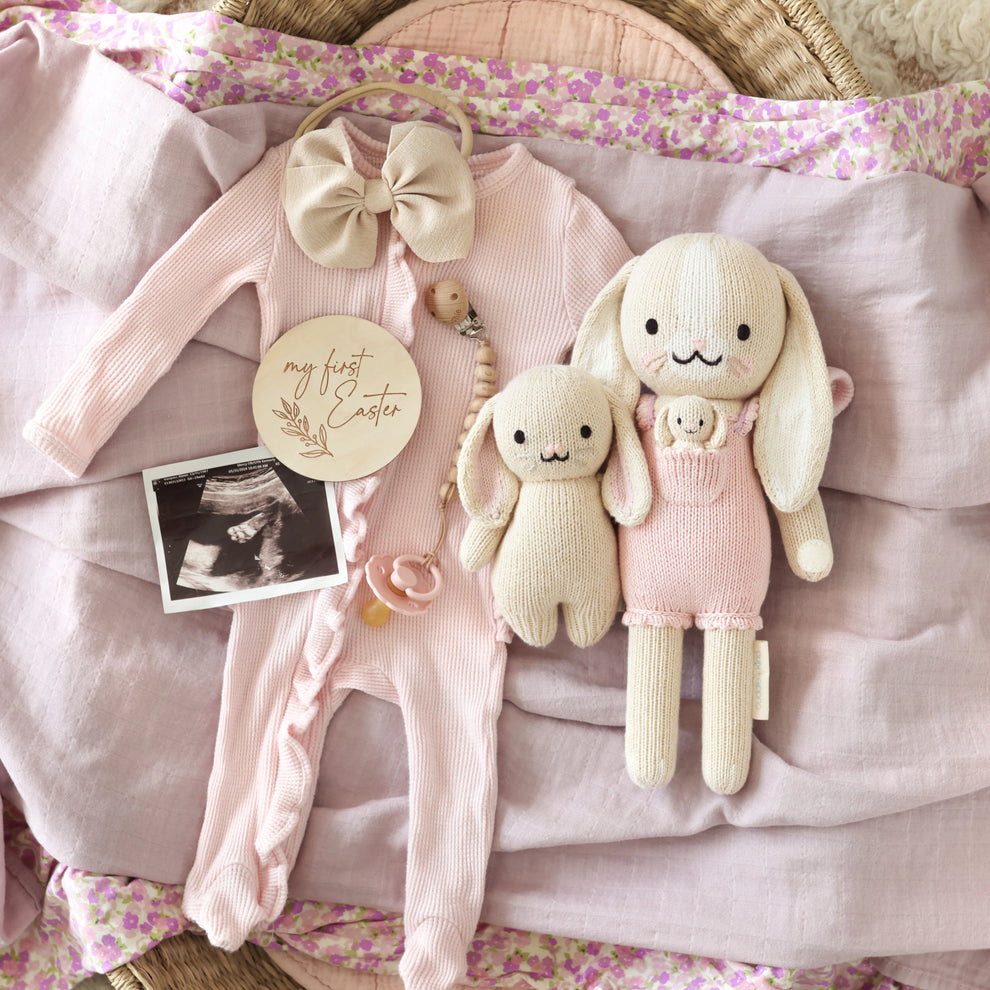 Cuddle + Kind Little Briar the bunny - Peony Pink 13"