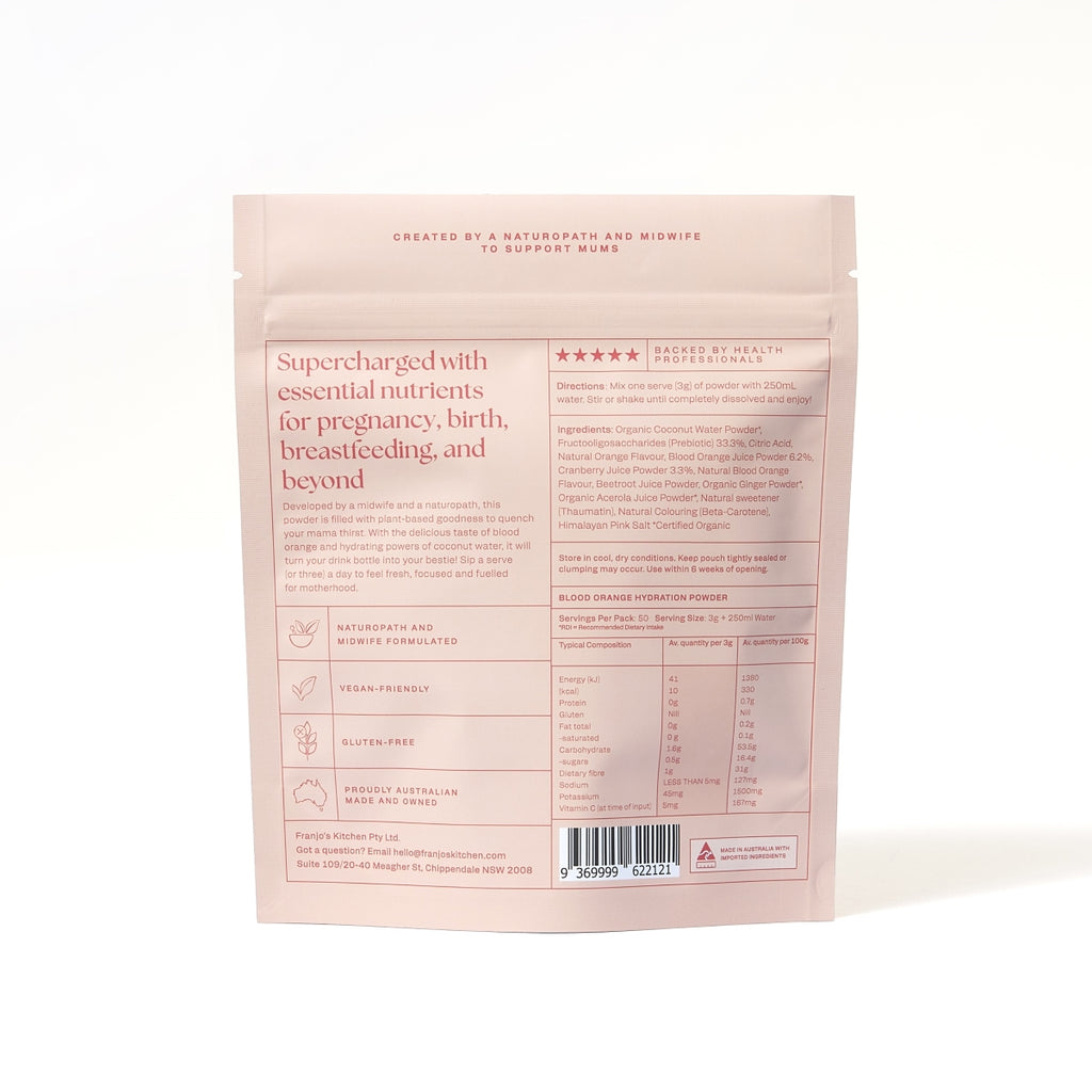 Franjos Kitchen Motherhood Hydration Powder - Blood Orange