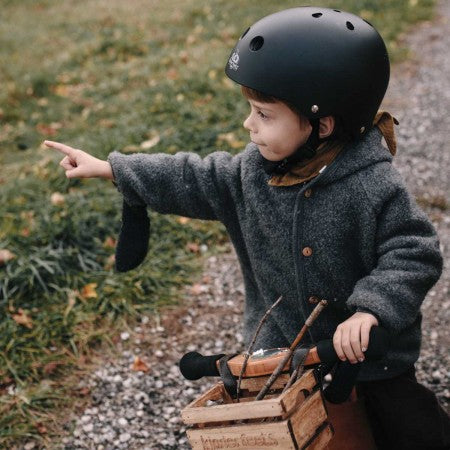 Kinderfeets Toddler Bike Helmet - Matte Black