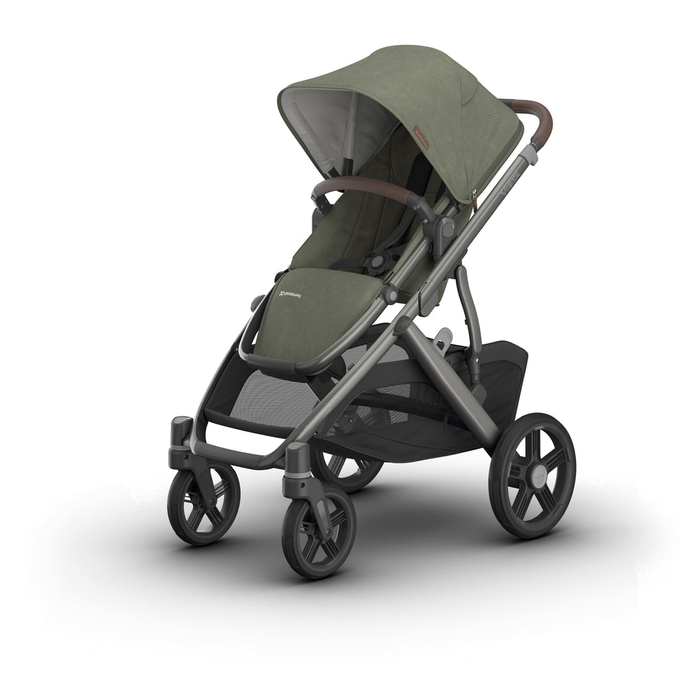 UPPAbaby Vista V3 Pram With Bassinet - Evelyn (Meadow Green) + Free Upper Adaptors