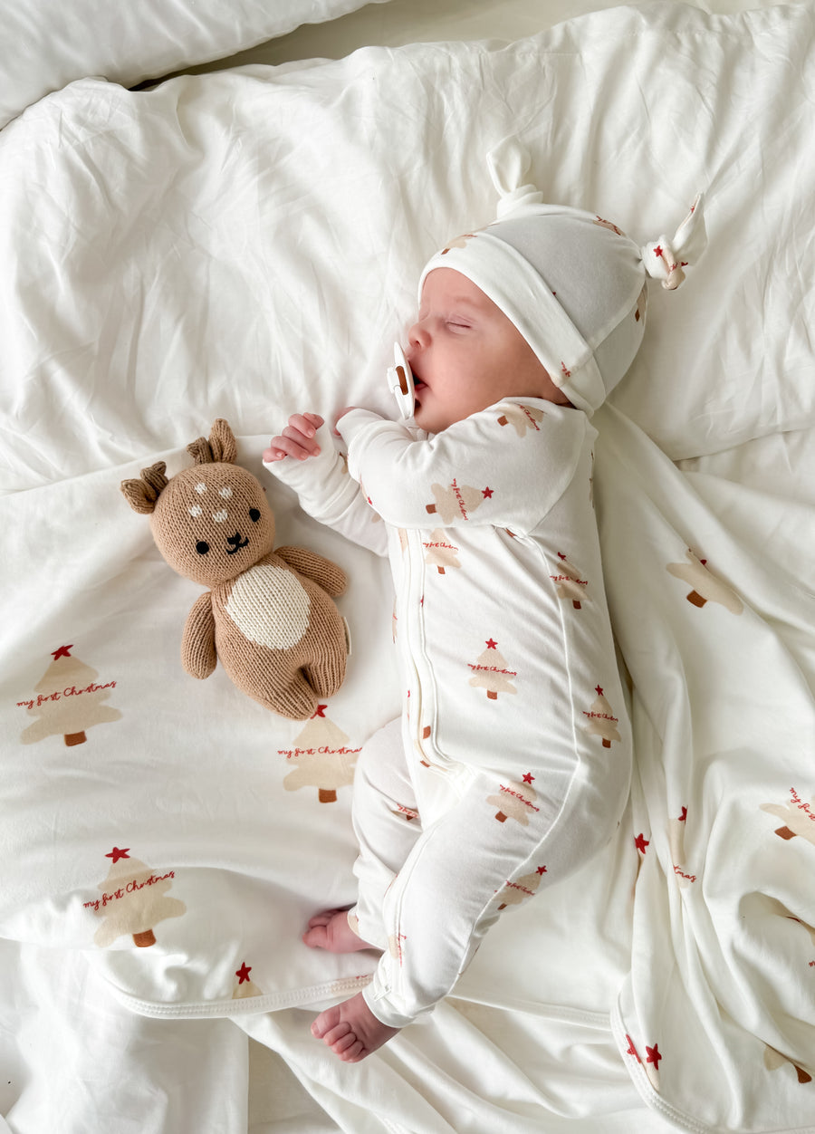 Little & Fern Swaddle Set | My First Christmas