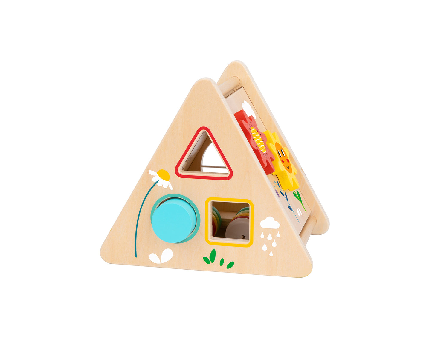 WOODEN ACTIVITY TRIANGLE TOY