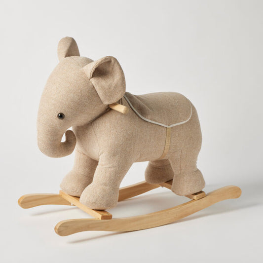 Jiggle & Giggle Rocking Tweed Elephant