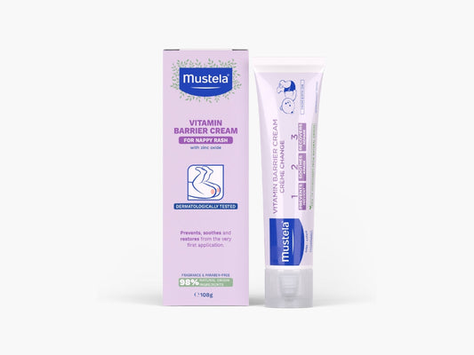 Mustela Vitamin Barrier Cream for Nappy Rash 108g