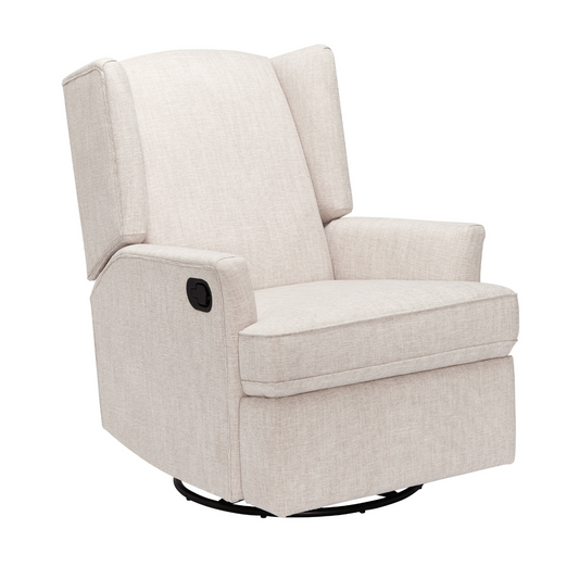 iL TuTTo Chelsea Recliner Glider Nursery Chair in Eggshell - Manual