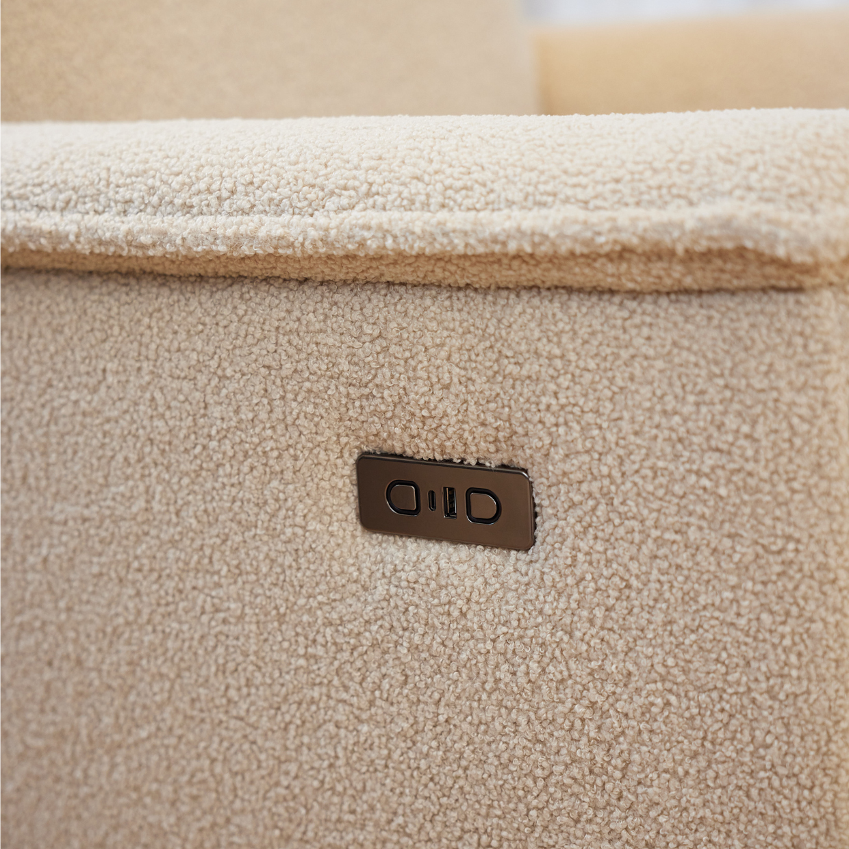 il Tutto Louie Electric Recliner Glider Nursery Chair - Taupe Teddy