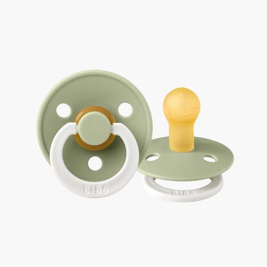 Bibs GLOW Round Colour Pacifier - Sage