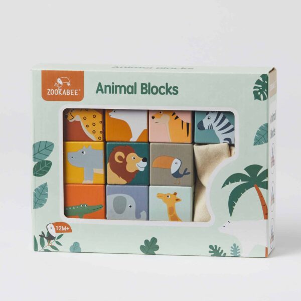 Zookabee Wooden Animal & Number Blocks