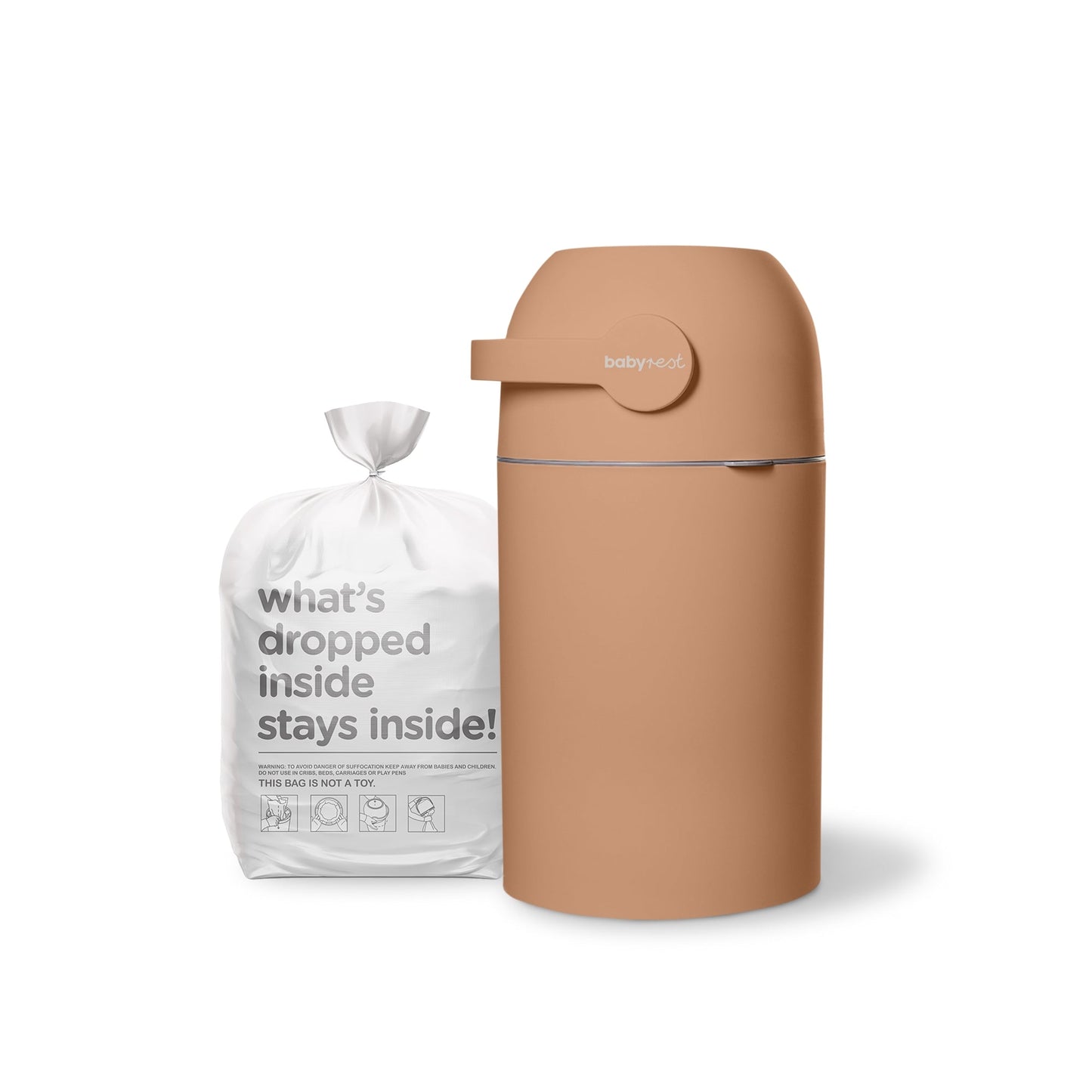 BabyRest Aster Nappy Bin - Terracotta