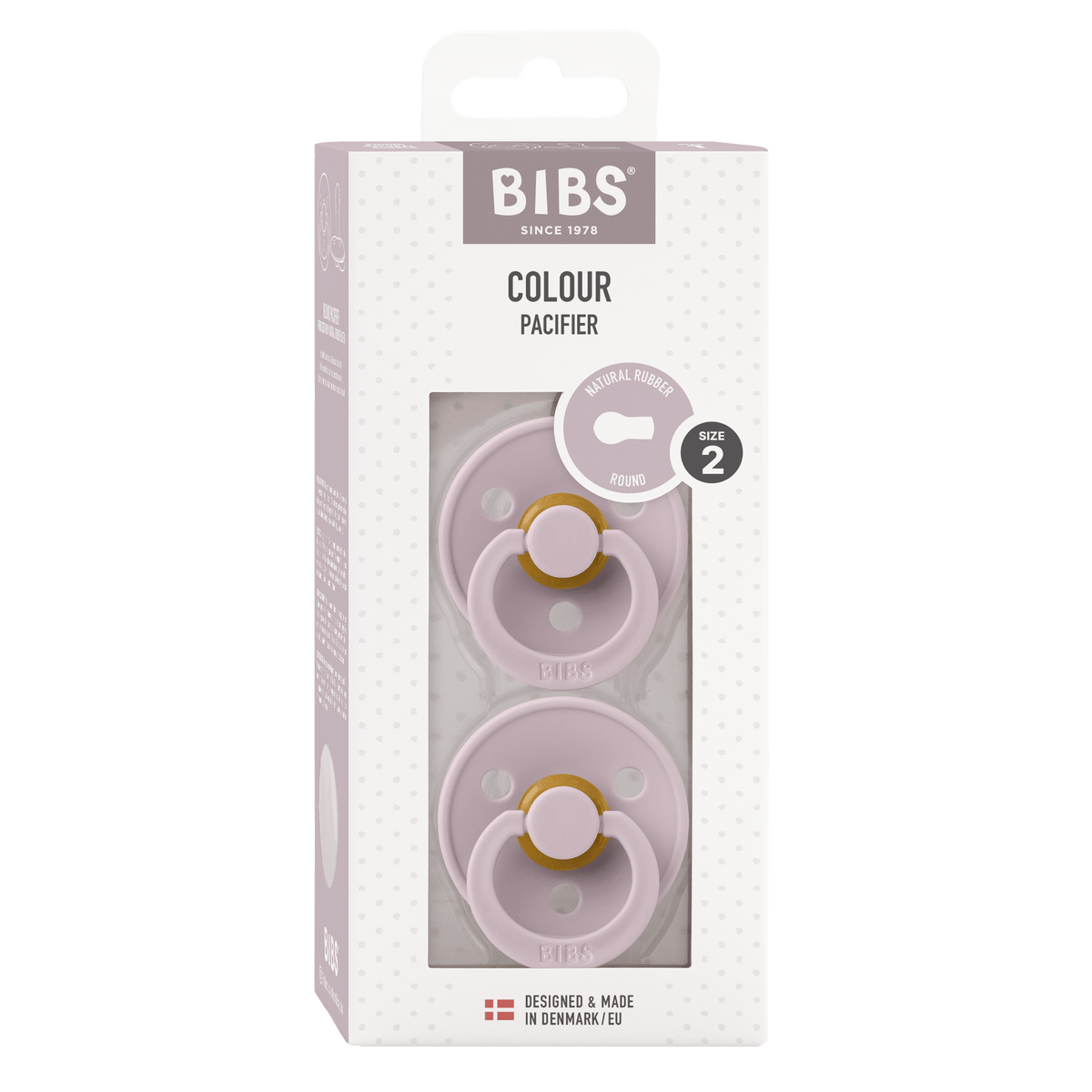 Bibs Dusky Lilac Round, Latex (2pk)