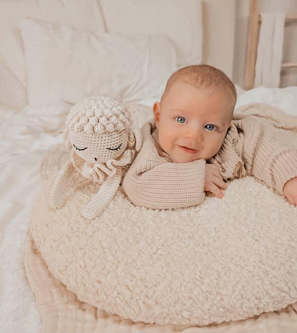 Luna Mae Baby Nursing Pillow - Moon