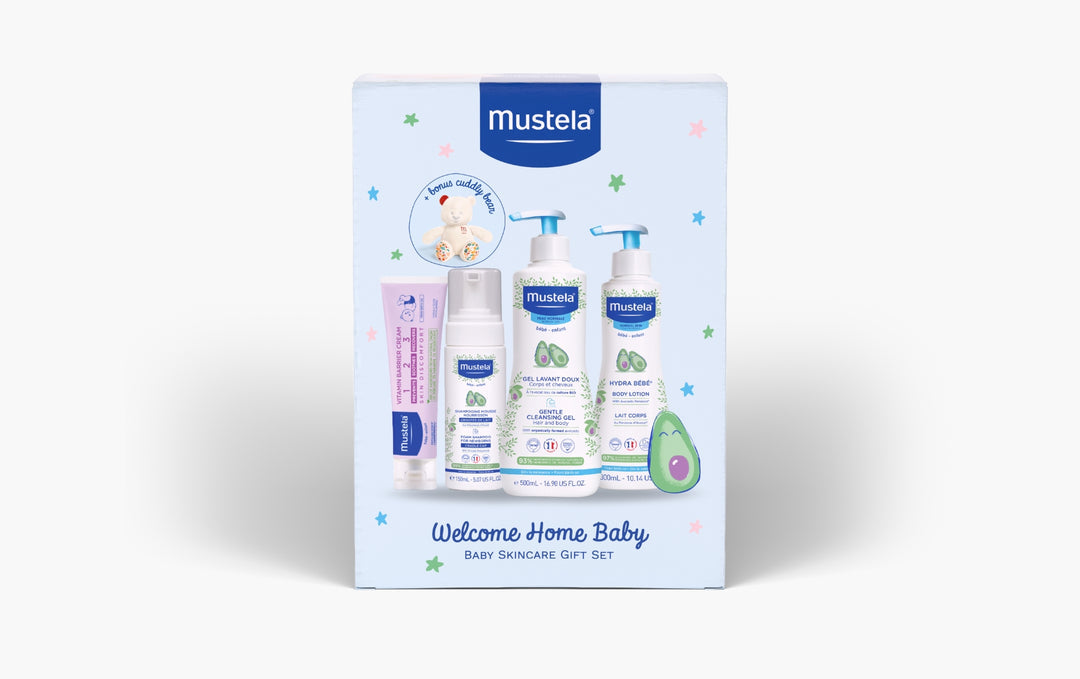 Mustela Welcome Home Baby - Baby Skincare Gift Set - Normal Skin