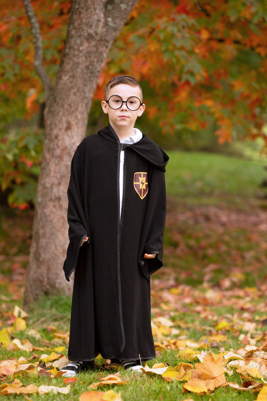 Book Week Wizard Cloak with Glasses Costume