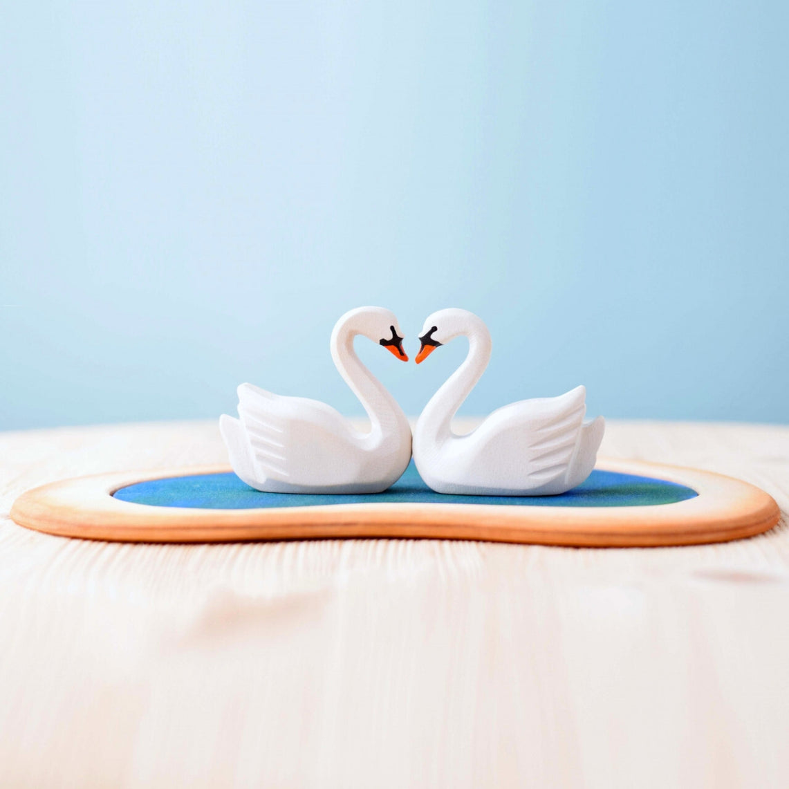 Bumbu Toys Romania Wooden Swans & Heart Lake - Set of 3
