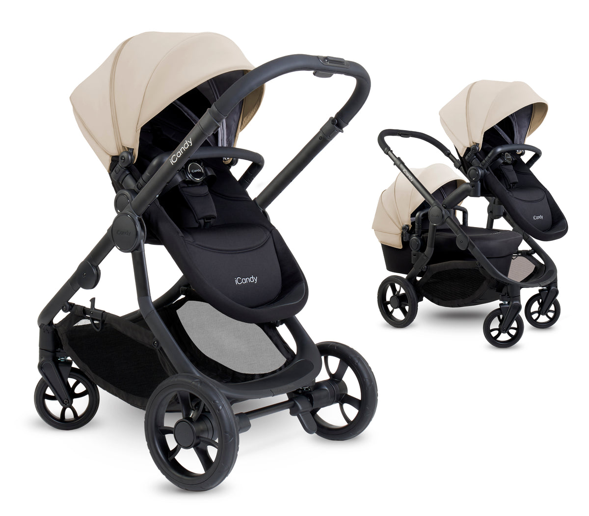 iCandy Orange 4 Pushchair - Latte + FREE Zazu Pram Rocker