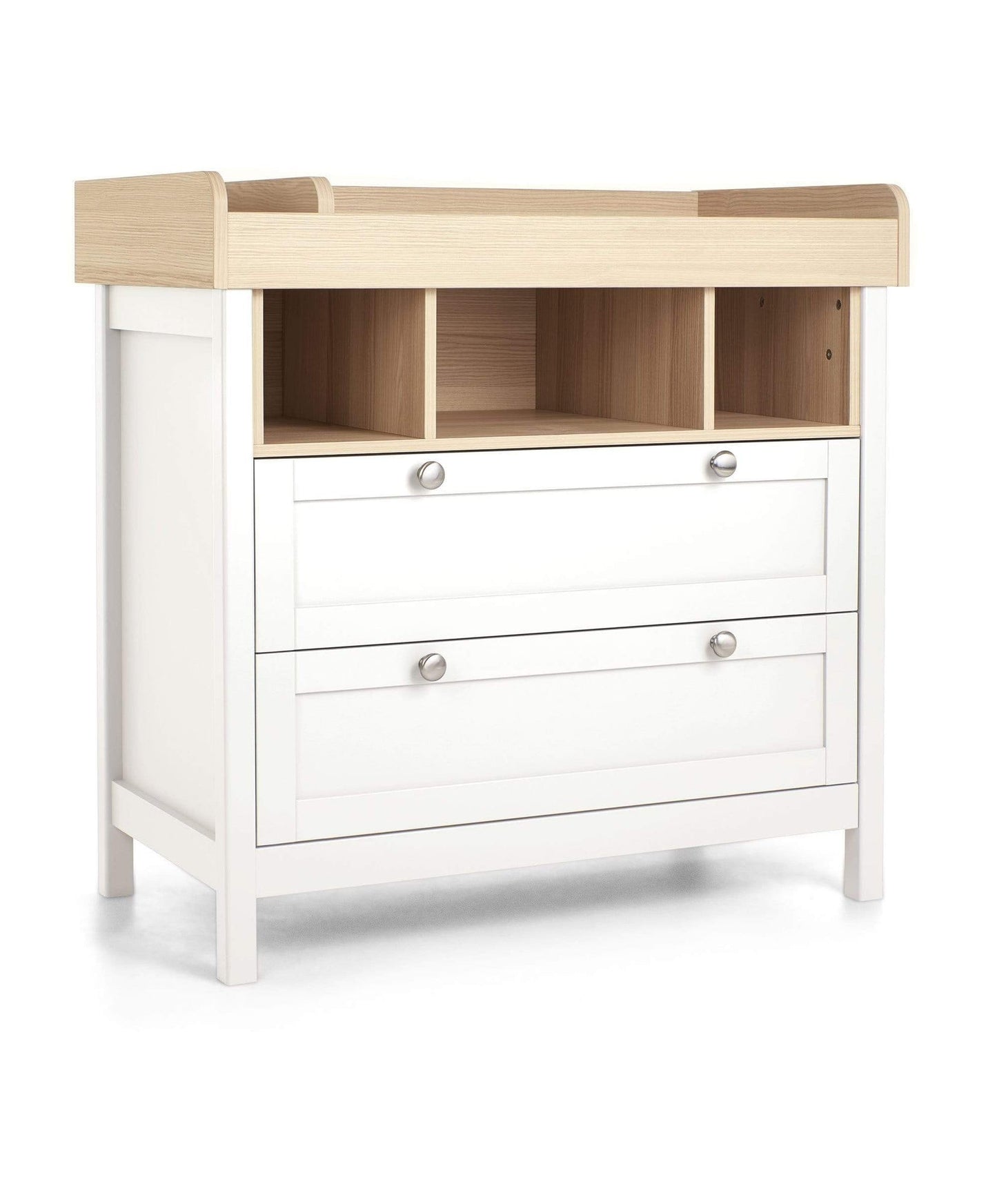 Mamas & Papas Harwell 5 Piece Set with Cotbed, Dresser Changer, Mattress, Fitted Sheets & Mattress Protector - White