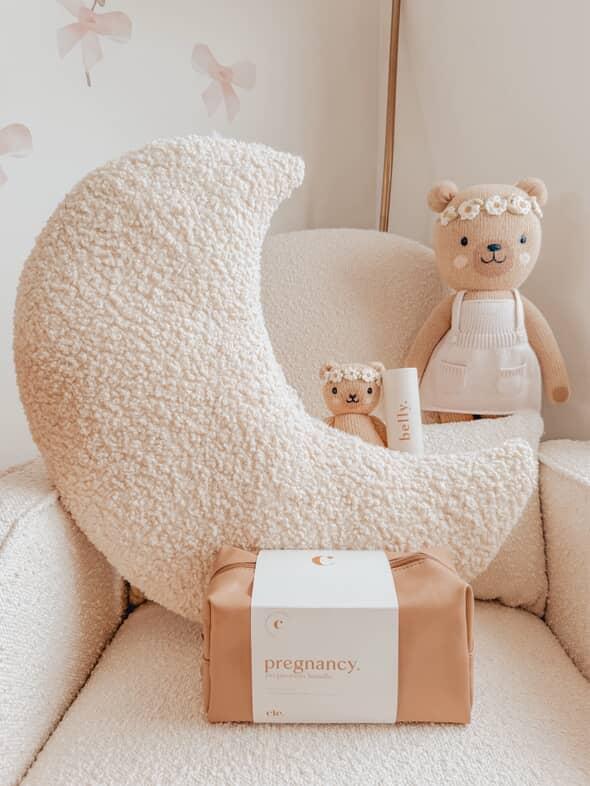 Luna Mae Baby Nursing Pillow - Moon