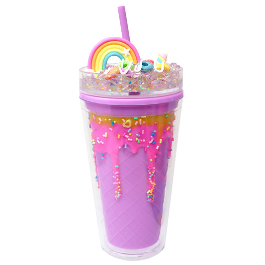 Pink Poppy Candy Drinking Cup - Lilac
