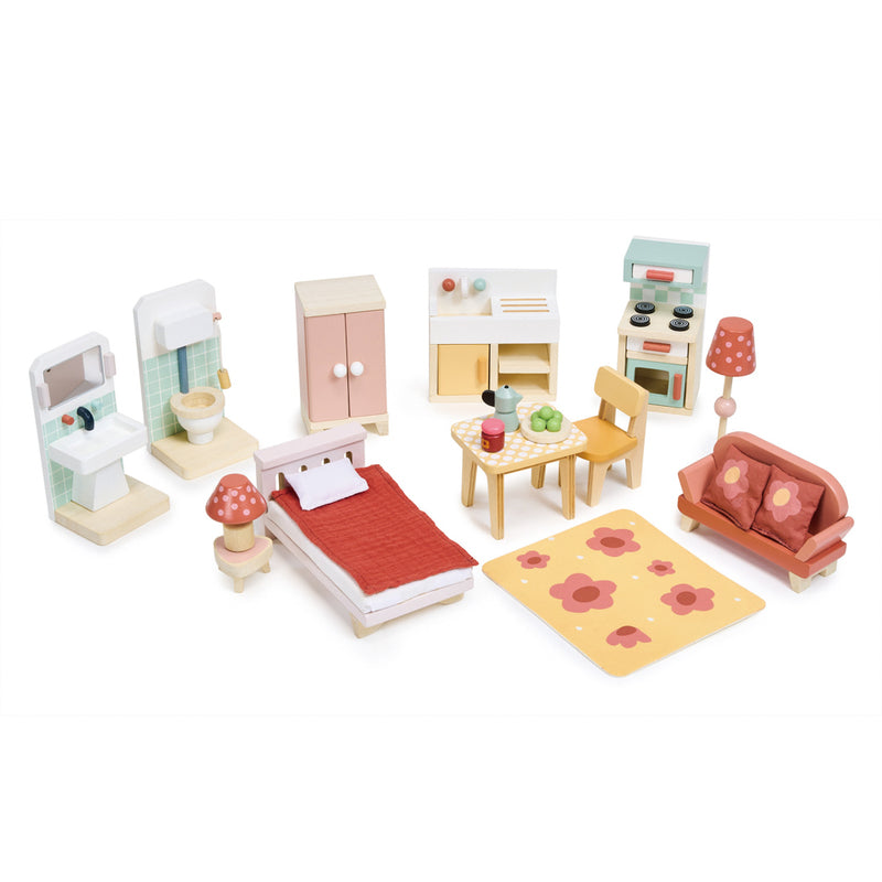 Tender Leaf Foxtail Villa Doll House With Furniture - Redsigned