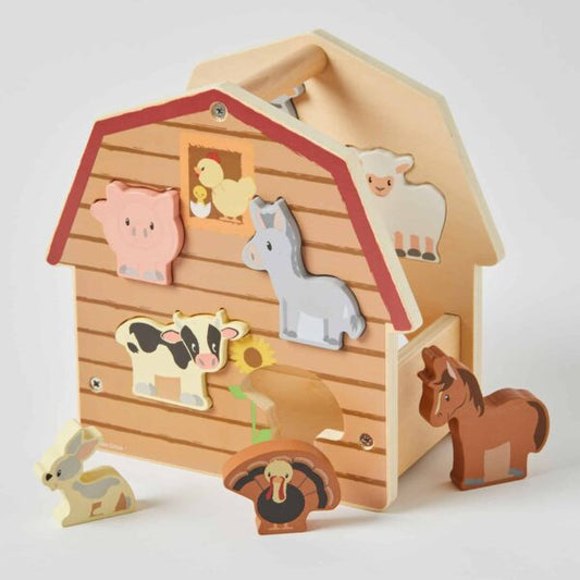 Animal Farmhouse Shape Sorter