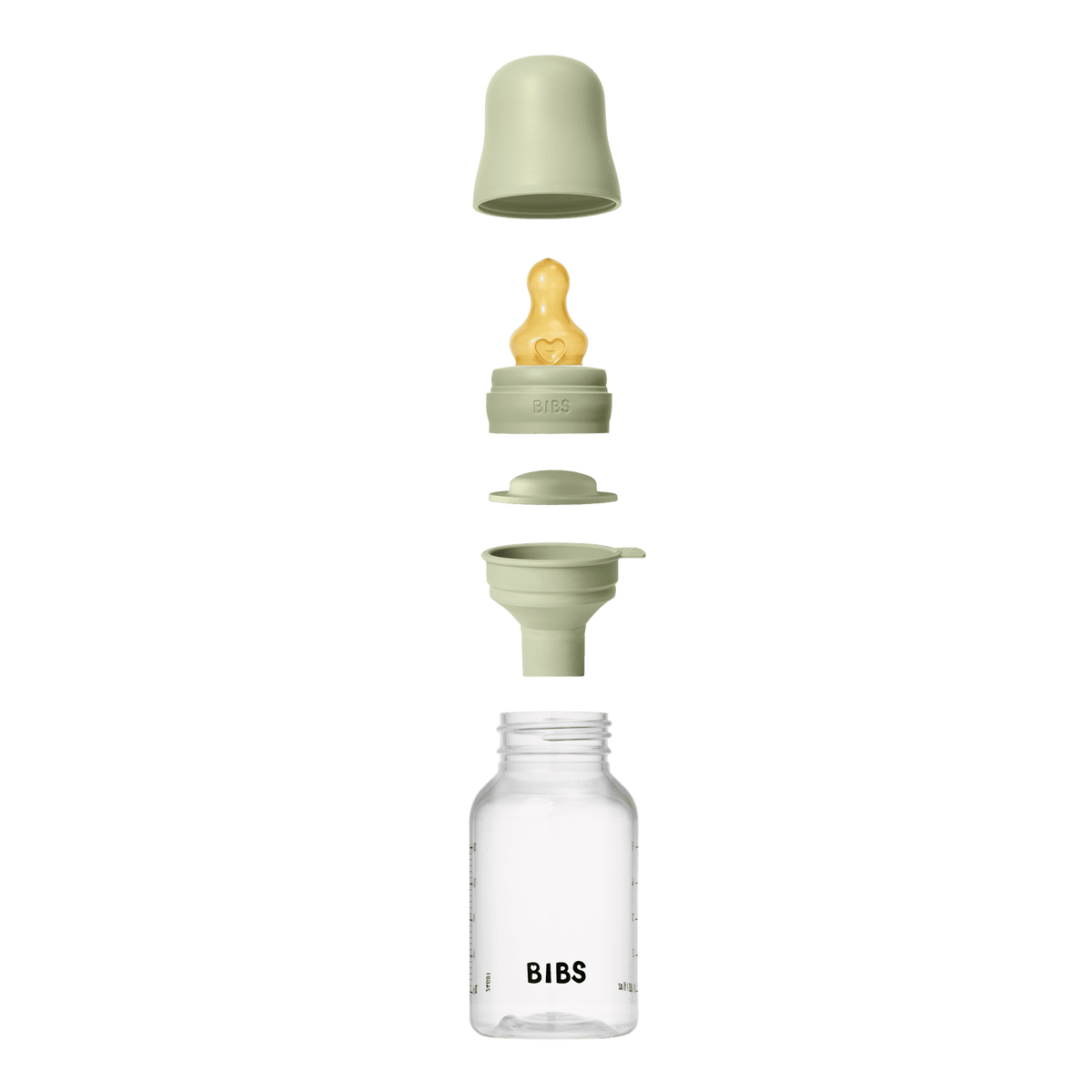 Bibs Baby Bottle Complete Set 150ml Latex - Sage