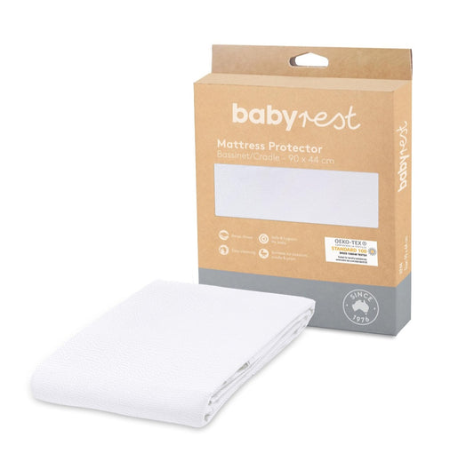 BabyRest Cradle Waterproof Mattress Protector - 90 x 44 cm