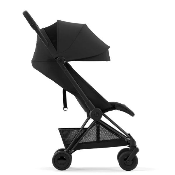 Cybex Coya Stroller - Matt Black & Sepia Black - Compact For Travel