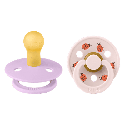 BIBS Urban Garden, Ladybug Violet Sky Mix Pacifiers