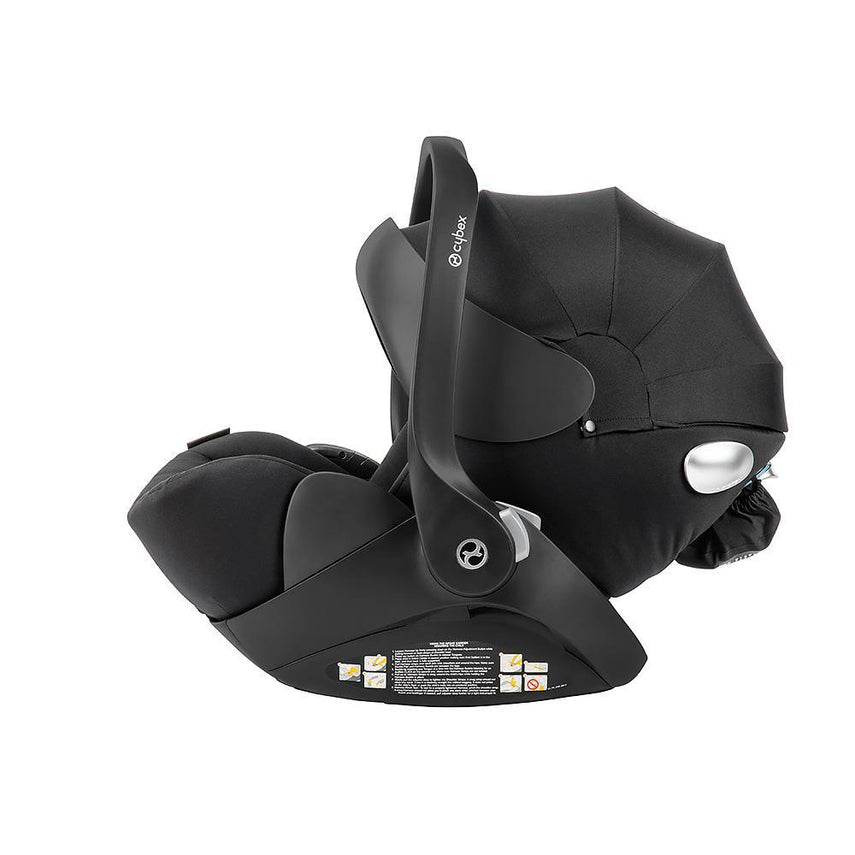 Cybex Gazelle S Pram Moon + Cloud Q Capsule + Carrycot + Capsule Adaptors - Black 2023-2024