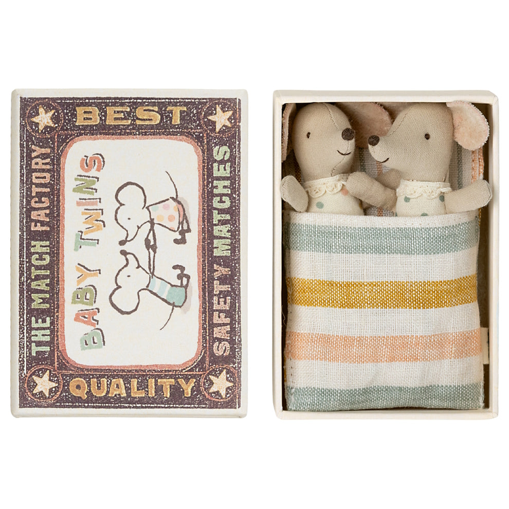 Maileg Mice Twins Baby in box