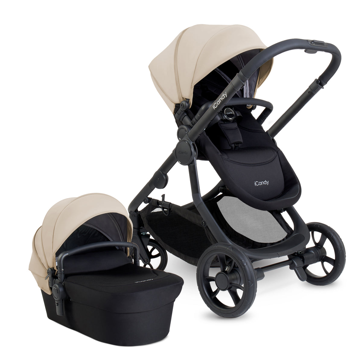 iCandy Orange 4 Pushchair - Latte + FREE Zazu Pram Rocker