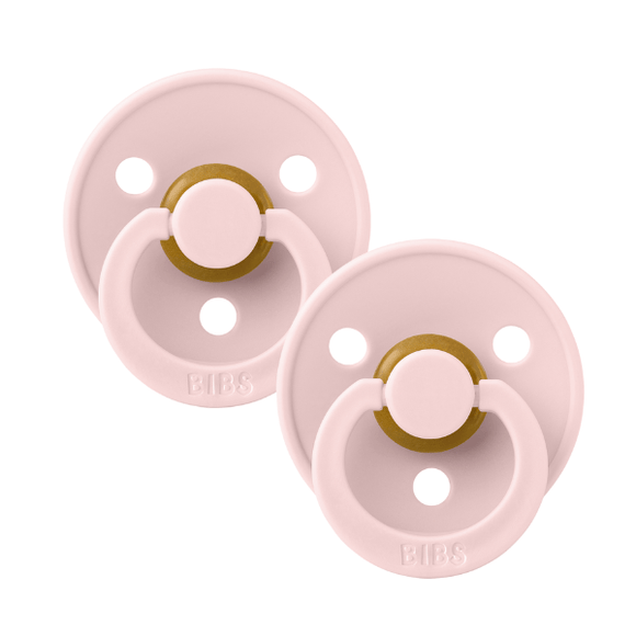 Bibs Blossom Round, Latex Pacifiers (2pk)