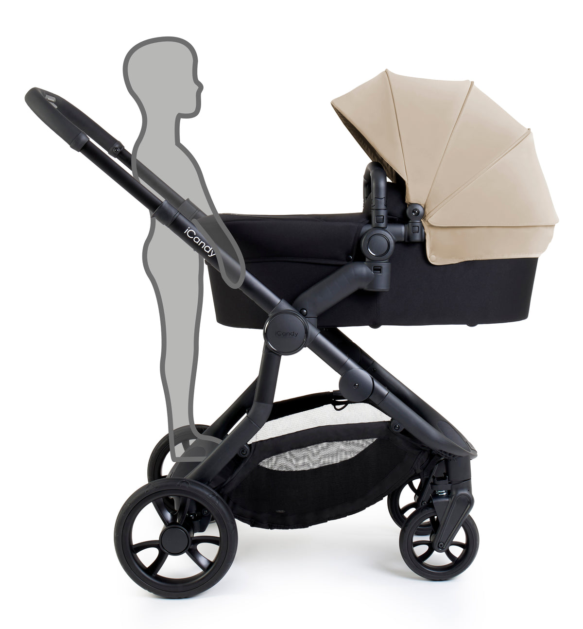 iCandy Orange 4 Pushchair - Latte + FREE Zazu Pram Rocker