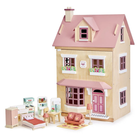 Tender Leaf Foxtail Villa Doll House With Furniture - Redsigned