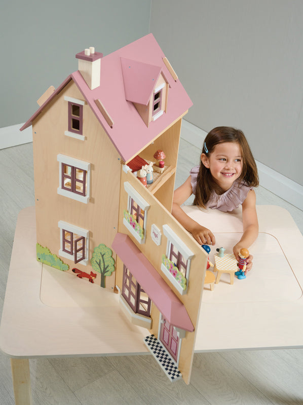 Tender Leaf Foxtail Villa Doll House With Furniture - Redsigned